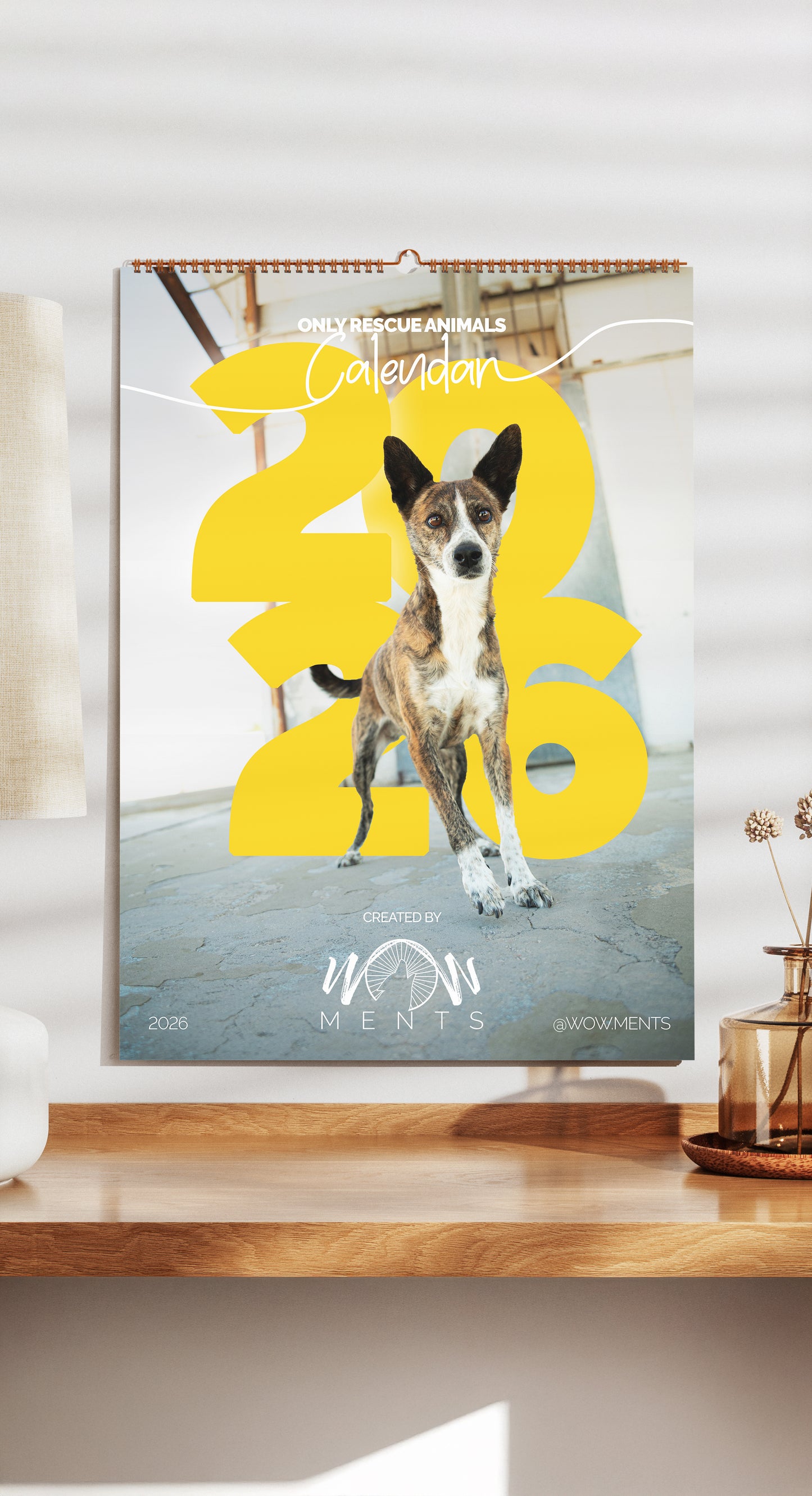 ONLY RESCUE ANIMALS CALENDAR 2026