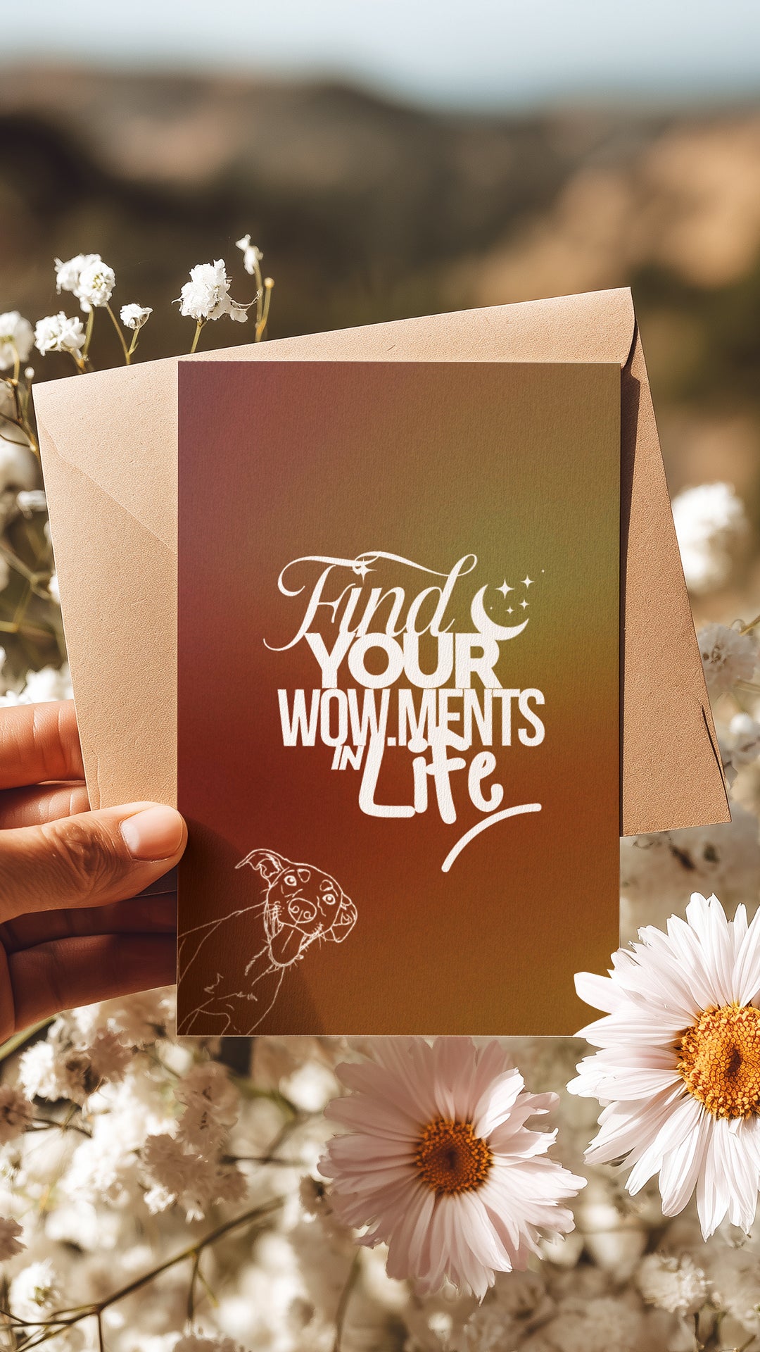 ✨ Find your wow.ments – GRUSSKARTE für den guten Zweck 🌿